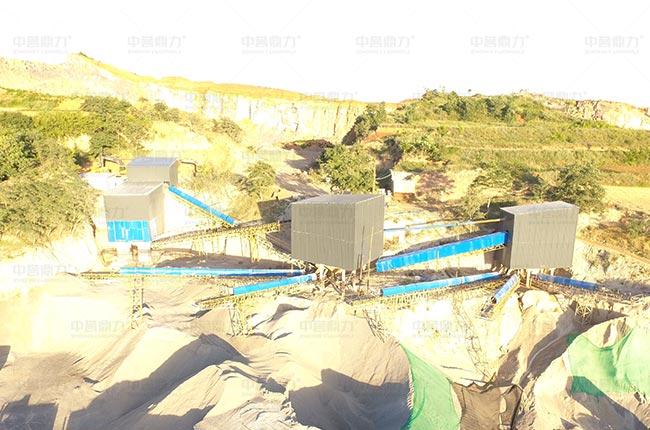 三門峽時產300噸砂石生產線