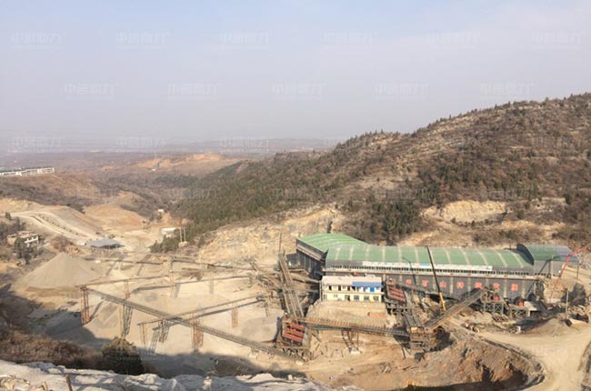 河南鞏義時產(chǎn)1200噸破碎石子生產(chǎn)線