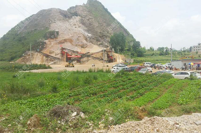 貴州安順平壩時產300噸制砂生產線