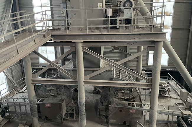 時產(chǎn)600噸石子生產(chǎn)線二級破碎設(shè)備