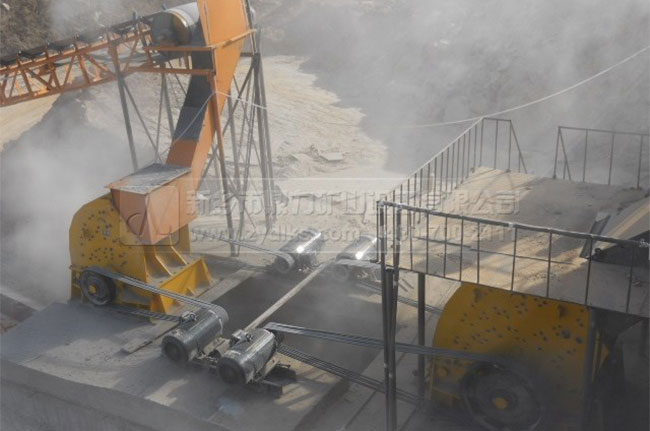 四川時產500噸石子生產線現場 四川時產500噸石子生產線現場