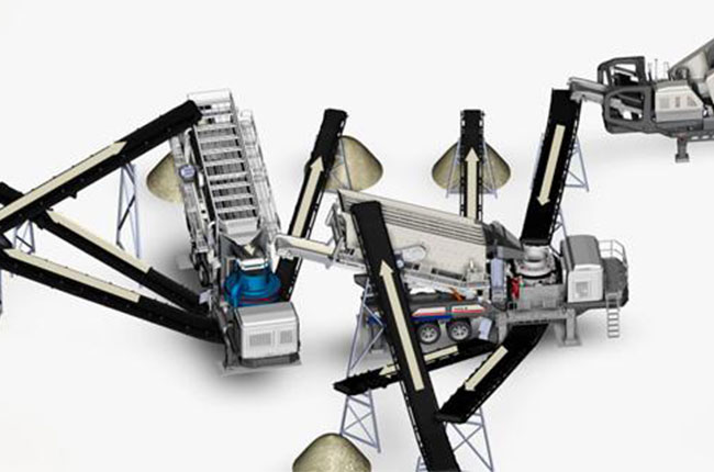 移動(dòng)式石子破碎機(jī) 移動(dòng)式石子破碎機(jī)