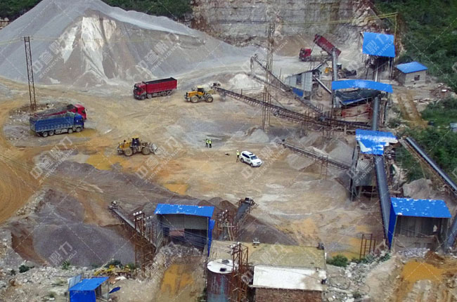 廣西桂林臨桂縣順成石料廠時產(chǎn)600噸砂石生產(chǎn)線