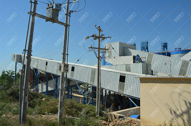 河北中聯水泥時產1000噸水泥骨料生產線現場案例展示3