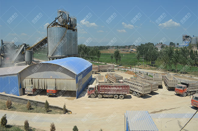 河北邢臺時產(chǎn)800噸骨料生產(chǎn)線案例展示2