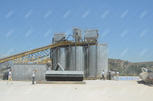 河北邢臺時產(chǎn)800噸骨料生產(chǎn)線現(xiàn)場案例展示3