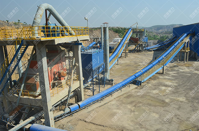 河北邯鄲時產300噸破碎生產線案例展示2