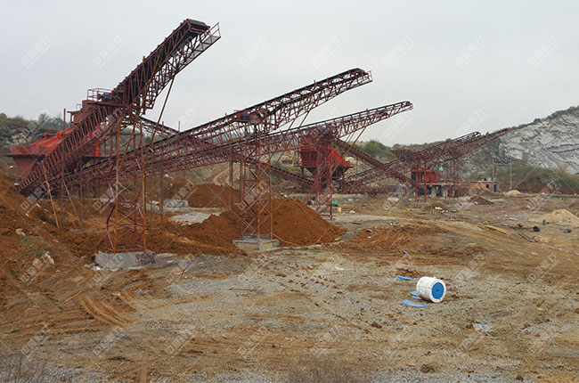 江西宜春時產1000噸石料生產線現場案例展示3