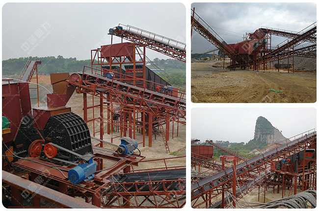 砂石廠生產線流程配置