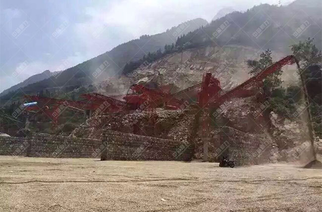 江西宜春時產500噸石料生產線現場案例展示3