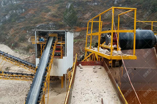 貴州貴陽一建時(shí)產(chǎn)1200噸砂石骨料生產(chǎn)線現(xiàn)場案例展示5