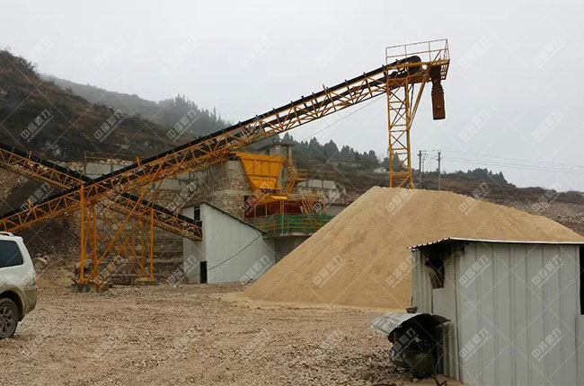 貴州貴陽一建時(shí)產(chǎn)1200噸砂石骨料生產(chǎn)線現(xiàn)場案例展示6