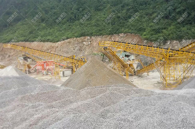 貴州惠水滿告時產(chǎn)1000噸砂石生產(chǎn)線案例展示6