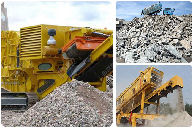 建筑垃圾移動式破碎機