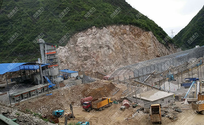 貴州六盤水立志砂石公司時(shí)產(chǎn)800噸砂石生產(chǎn)線展示圖