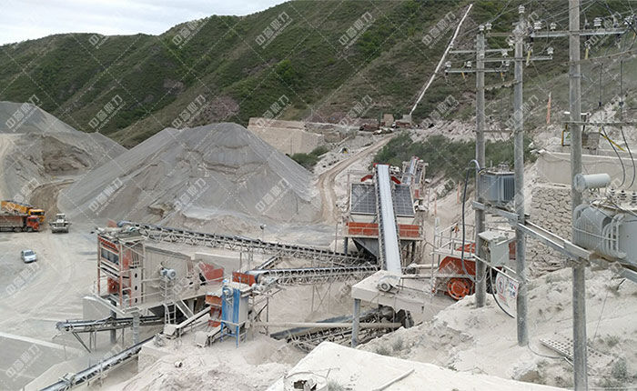 寧夏固原時產800噸石料生產線展示圖