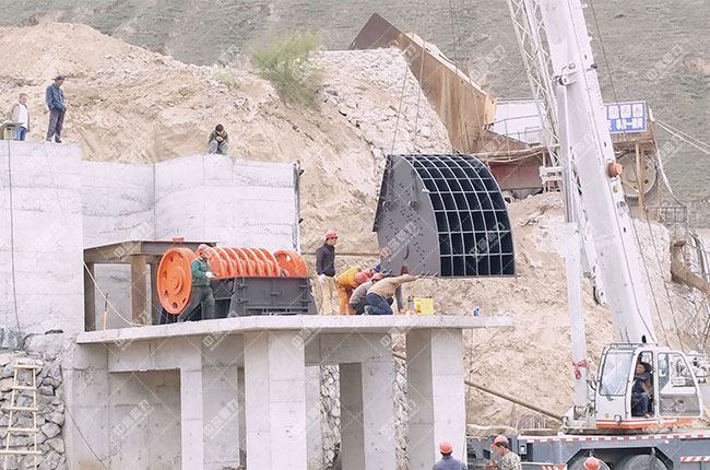 寧夏固原石料廠時產500噸骨料生產線案例展示1