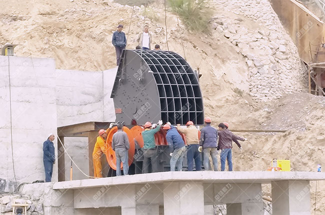 寧夏固原石料廠時產500噸骨料生產線現場案例展示2