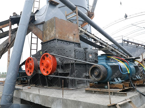 一小時破碎100噸石灰石制砂機