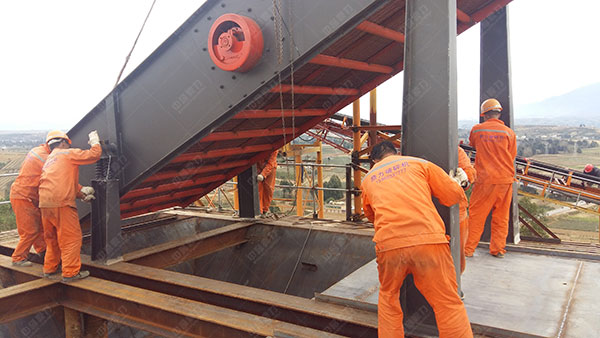 圓振動篩安裝調試