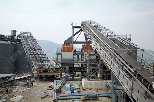 河南登封市時產700噸石料生產線