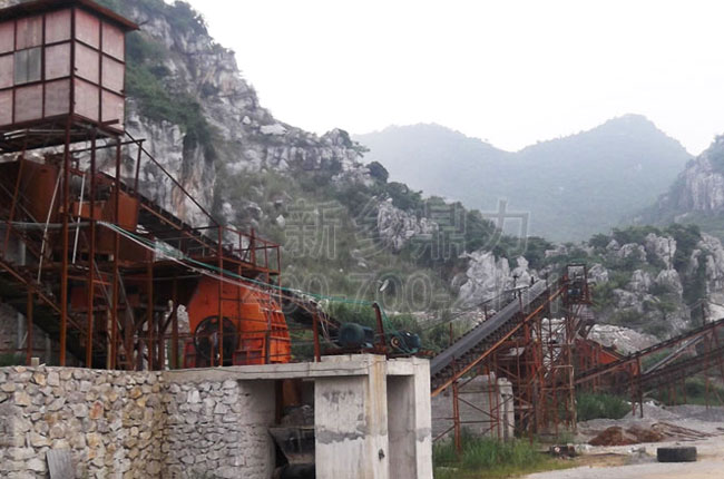 廣西南寧時產600噸砂石骨料生產線