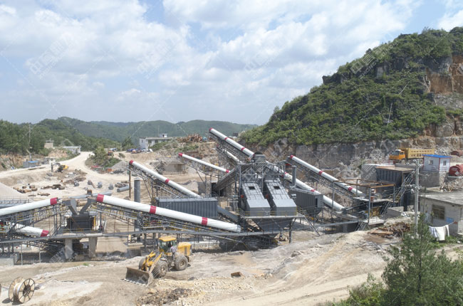 貴州黔南萬隆建材時產(chǎn)1000噸砂石生產(chǎn)線