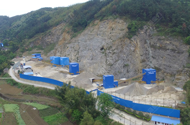 四川宜賓和順建材時產600噸砂石骨料生產線