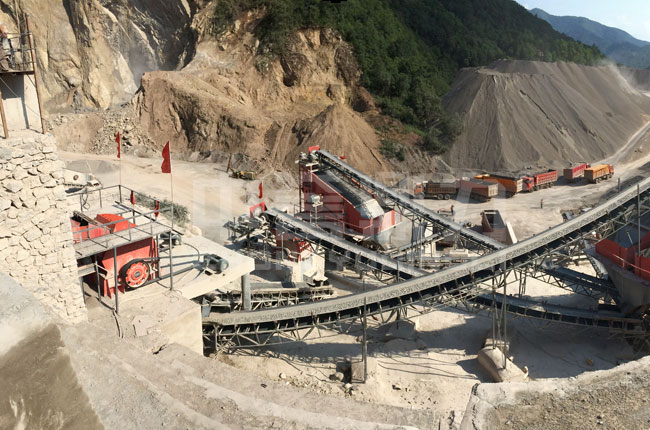 甘肅固原三關口時產600噸石頭破碎生產線
